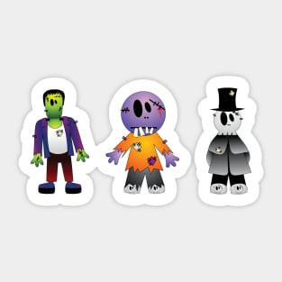 Three Monsters Sticker